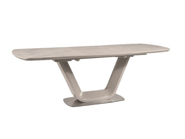 STÓŁ ARMANI CERAMIC SZARY EFEKT MARMURU / SZARY MAT 160(220)X90