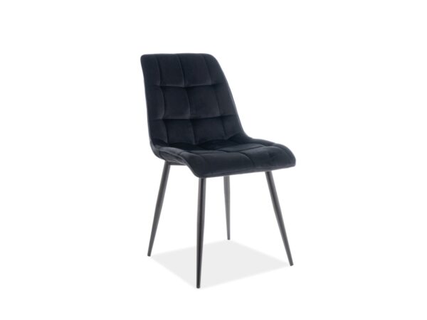 KRZESŁO CHIC VELVET CZARNY STELAŻ/CZARNY BLUVEL 19