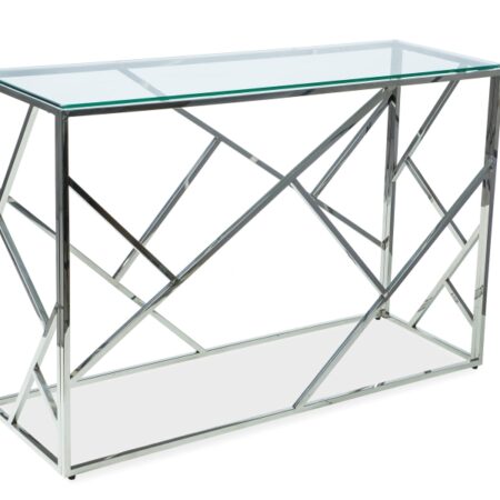 KONSOLKA ESCADA C TRANSPARENTNY/SREBRNY 120X40