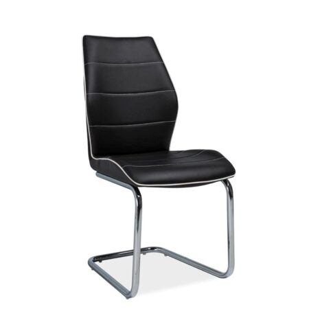 KRZESŁO H331 CHROM/CZARNY