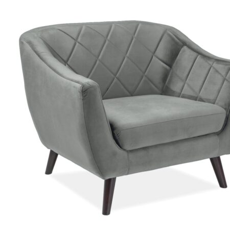 FOTEL MOLLY 1 VELVET BORDOWY BLUVEL 59 / WENGE (T)