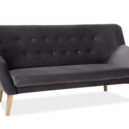 SOFA NORDIC 3 VELVET KOLOR SZARY TAPICERKA BLUVEL 14 / BUK