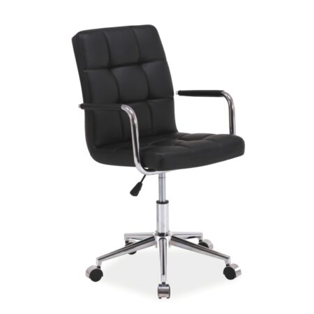 FOTEL OBROTOWY Q-022 CZARNY