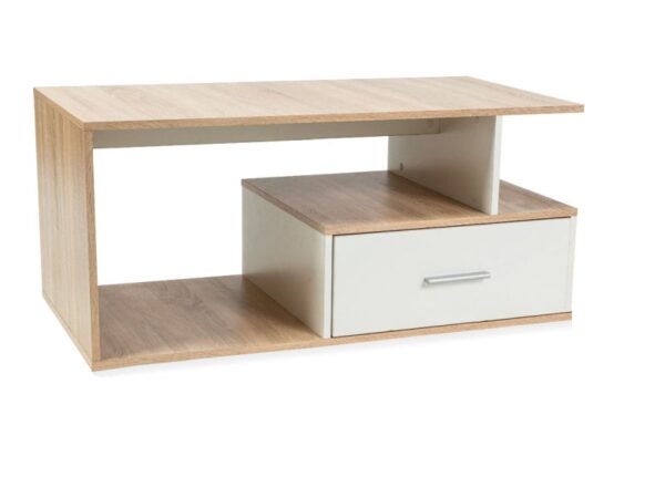 ŁAWA SIA KOLOR DĄB SONOMA/BIAŁY 110x55x50