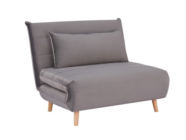 FOTEL SPIKE VELVET SZARY TAP.139/BUK