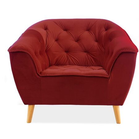 FOTEL GALAXY 1 VELVET BORDO BLUVEL 59 / BUK