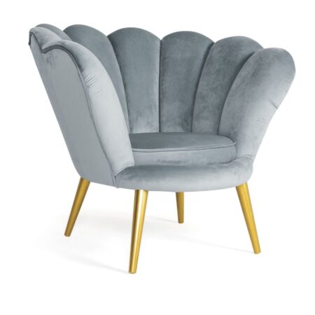 FOTEL MAGNOLIA 1 VELVET CZARNY BLUVEL 19 / VENGE