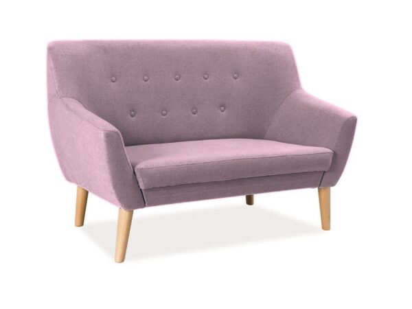 SOFA NORDIC 2 KOLOR RÓŻ TAPICERKA CABLO 12 / BUK