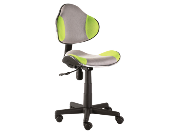 FOTEL OBROTOWY Q-G2 ZIELONO/SZARY